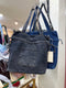 Simple Women Denim Tote Shoulder Bags